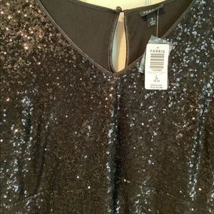 Torrid black sequin dress